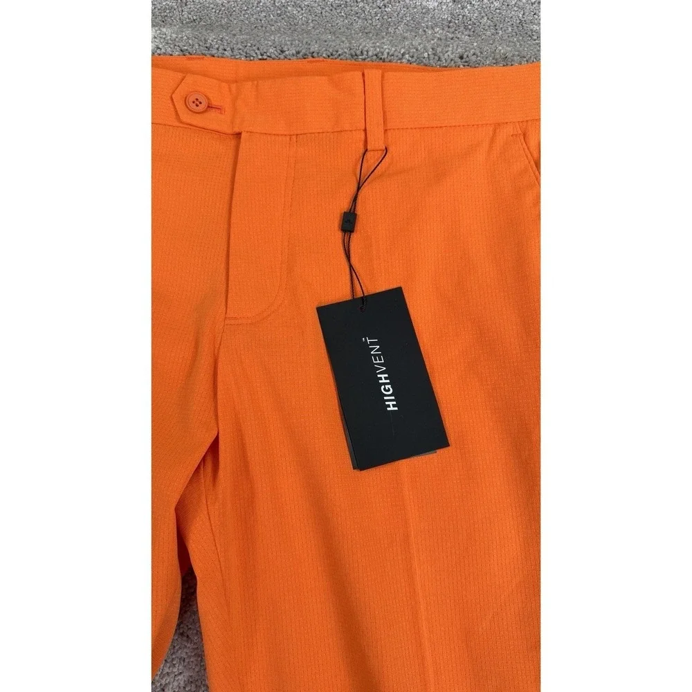J Lindeberg Men's Vent Golf Pants, Lava Orange, Size 36 X 30, NWT